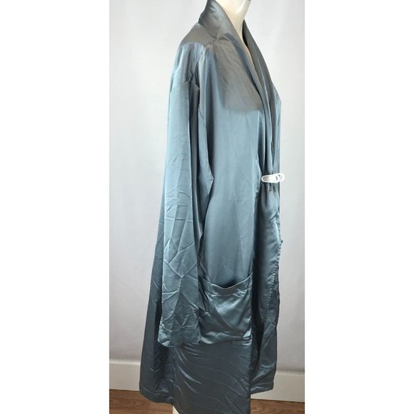 Asos- Women's Large - Gray 100% Polyester Robe - Picture 2 of 5